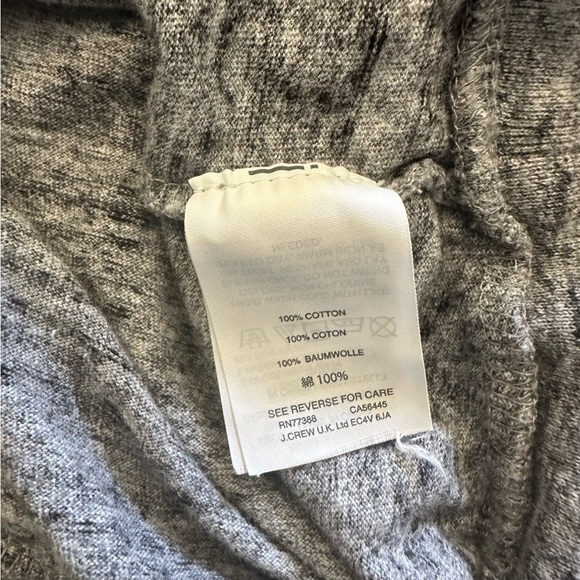 Girls J Crew Crewcuts Gray Rhinestone 3/4 Length Sleeve Top 10 - Picture 5 of 5